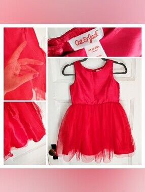 NWOT Ruby Red Glittered Princess Party Dress